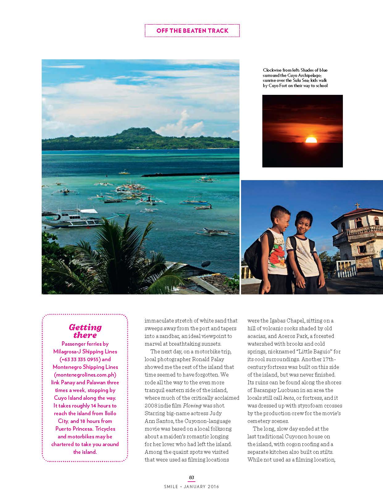Smile Magazine | Cebu Pacific January 2016